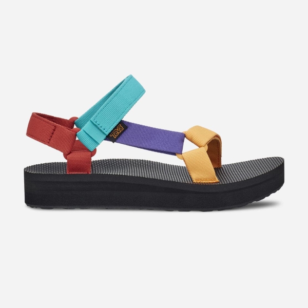 Hungary Teva Midform Universal - Női Platform Szandál Lila / Sárga / Türkiz - 958-ZMWTC